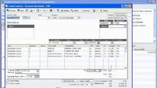 Intuit QuickBooks Enterprise Solutions 12.0 Demo Part 2 of 4