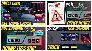 SECRET TRICK | %100 Upgradable Groza | Popularity Battle Pk1 Not Showing | Lucky Spin Crate Opening