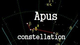 The Apus constellation Information, history  : bird-of-paradise,without feet