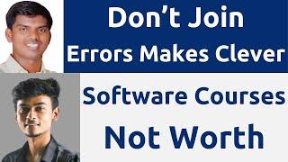 Don't Join Error Makes Clever Academy Full Stack Development Software Courses | Tamil