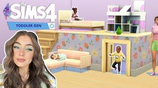 Toddler Under Bed Den │ No CC │ Sims 4  │ Tutorial │ PC & Console