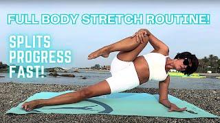 4 Minute a Day = FULL BODY Stretch + Splits PROGRESS FAST!