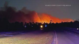 Myrtle Beach wildfire burns 2,000+ acres