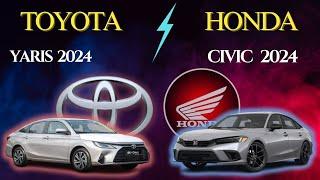 The Toyota Yaris 2024 vs Honda Civic 2024 EXPERIMENT | Which One Wins?