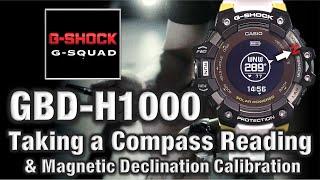 GBD-H1000 G-Shock 3475 "Direction Measurement & Calibration" Digital Compass & Readings - Tutorial