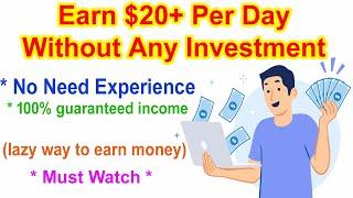 Make Up To $20 Per Day Without Investment | Earn Money Online By Sending Visitors To A Link.