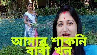 দিন টোৰ ইটো সিটো// ঘৰৰ শাকেৰে তৃপ্তীৰে খালো// Assamese vlogger Rumpee