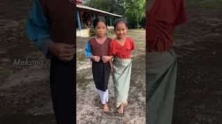 Enjoy the cutest girls with rural life. #Laos #life #rural