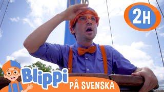 Blippi Svenska | Natur & Båtar på Friluftsbarnmuseet | pedagogiska videor för barn