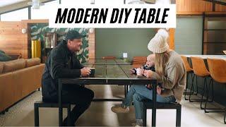 DIY Modern Dining Table Build