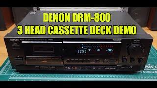 Denon DRM-800 3 Head Cassette Deck DEMO