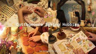 Cottagecore Spring Hobbies  | Making Strawberry Cookies |