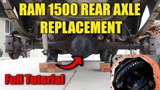 Dodge Ram 1500 3rd Gen Axle Replacement DIY Tutorial *Subscriber Repair*