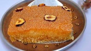 بسبوسه المحلات بكل أسراره️طريه مرمله واحلي من الجاهزه️وبدون لبن ولا بيكنج بودر️وناجحه من اول مره