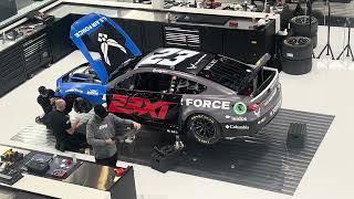 NASCAR NEWS: Legacy Motor Club Pit Crew Practicing for the Cook Out Southern 500 at 23XI Airspeed