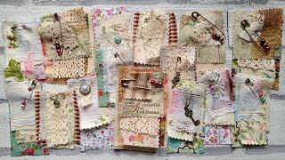 CREATE EASY No Sew Scrap Samplers For Your Junk Journals