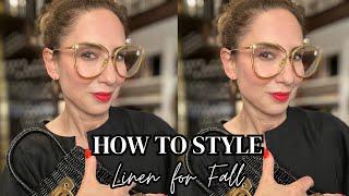 How To Style Linen for Fall || #fallfashion #linenfashion #blackdress #grwmoutfit