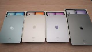 iPad Air M2 in All Colors: Blue, Purple, Starlight & Gray Comparison!