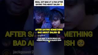 Nidal Wonder got mad at fan after saying something bad about Salish Matter  #nalish #trend #shorts