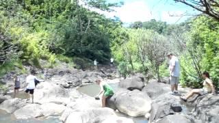 Road to Hana - swimming hole at end of bamboo forest