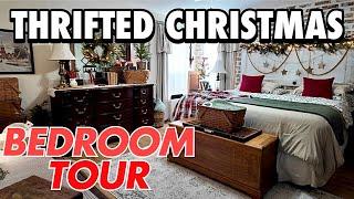 THRIFTED COUNTRY CHRISTMAS BEDROOM TOUR! THRIFTING HOME DECOR TO DECORATE MY HOME!