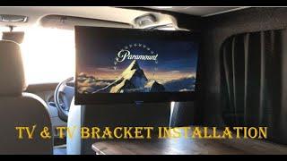 Vauxhall Vivaro Camper Van conversion Build (3) Episode (11) TV Bracket Installation.