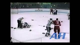 QMJHL Jan. 19, 1990 Laval Titan v Shawinigan Cataractes (melee) Michel Gingras v David Chernis