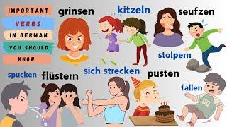 Boost Your German Skills  with These Must-Know Verbs!