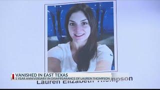 VANISHED IN EAST TEXAS: Family of Lauren Thompson marks 1 year anniversary of disappearance