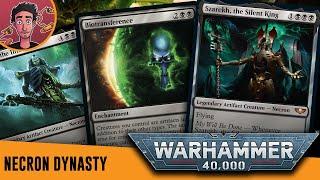 "Necron Dynasties" Warhammer 40K Commander Precon Breakdown! | MTG Spoilers