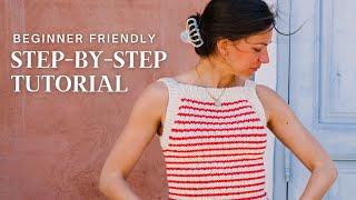 Lola Top Knit Tutorial - Beginner Friendly & Fun!