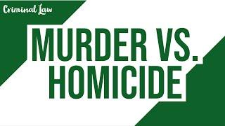 [Article 248 and Article 249] Murder vs. Homicide: Criminal Law Discussion