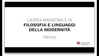 I laureati LM in Filosofia dell'Università di Trento raccontano l'ingresso nel mondo del lavoro