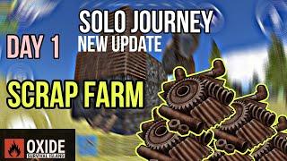 Oxide: Survival Island -  New Update Solo Journey | Nonstop farming a Scrap Episode 1