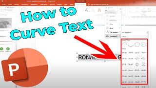 How to Curve Text in PowerPoint