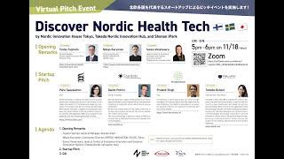 Discover Nordic Health Tech [Virtual Pitch Event]