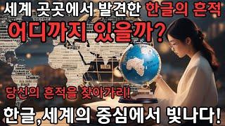 세계 곳곳에서 발견한 한글의 흔적, 어디까지 있을까?