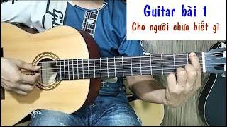 Guitar bài 1: Luyện ngón và tập bấm hợp - Hướng dẫn tự học guitar cho người mới bắt đầu