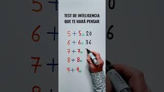 TEST DE INTELIGENCIA QUE TE HARÁ PENSAR