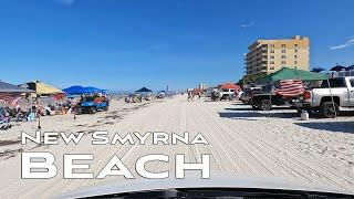 [4K] Festive drive on New Smyrna Beach on the 4th of July 2022 