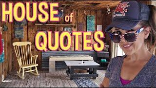 House of Quotes Ghost Town Art Installation in the Middle of Nowhere Outside Death Valley