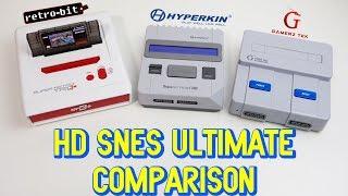 HD SNES Clone Comparison Retro-Bit Super Retro Trio + / Hyperkin Supa Retron / Gamerz Tek 16-bit HD