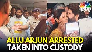 Actor Allu Arjun Arrested in Sandhya Theatre Stampede Case During Pushpa 2 Screening | N18V