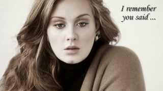 Adele - Someone like you - with lyrics - avec paroles - com letra - con testo - full song - HD HQ