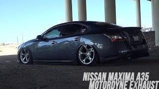 RAW: Nissan Maxima A35 Exhaust || Motordyne Exhaust (Start Up,Revs & Fly By)