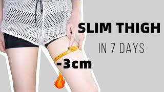 Toned & Slim Thighs in 7 DAYS |10 Min Beginner Slim Leg Workout, No Jump (Eng Sub)