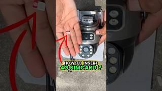 Active Pixel 4G Solar Dual Lens Camera | How to insert simcard ? How to install a 4g sim camera