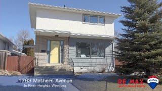 House for Sale at 1763 Mathers Avenue in River Heights Winnipeg