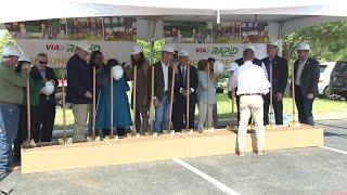 VIA breaks ground on 10.35-mile Rapid Green Line