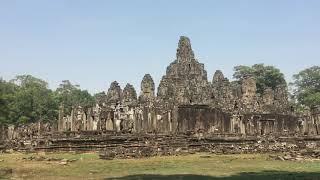 Most beautiful smiling temple  with the local guide by Angkor Walker Siem Reap, Cambodia